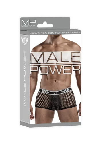 Szexi Boxer PEEP NET Black