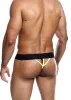 Tang NEON MaleBasics Fekete-Sárga-S
