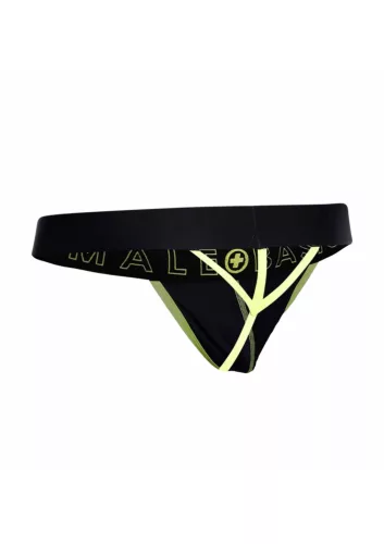 Tang NEON MaleBasics Fekete-Sárga-S