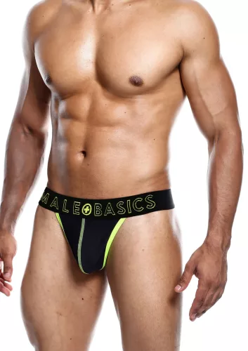 Tang NEON MaleBasics Fekete-Sárga-L