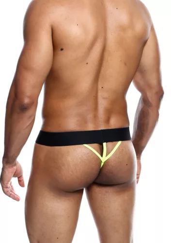 Tang NEON MaleBasics Fekete-Sárga-L
