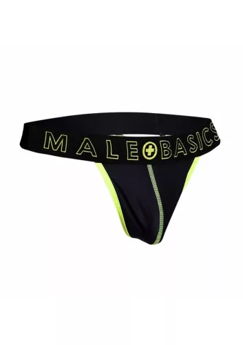 Tang NEON MaleBasics Fekete-Sárga-L
