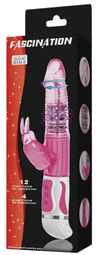 Vibro nyúl forgó fascination 28cm rózsaszín