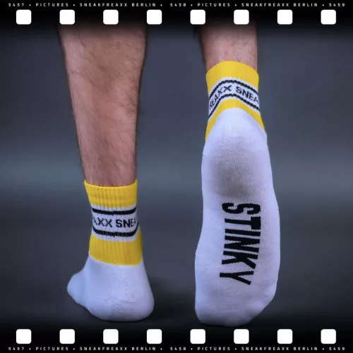 Alacsony zokni STINKY SOXX SHORT Fehér