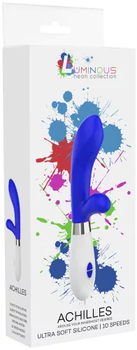 Vibro nyúl Achilleusz 20 cm kék