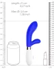 Vibro nyúl Achilleusz 20 cm kék