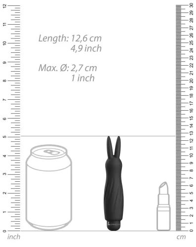 Nyúl Szófia 13cm Fekete