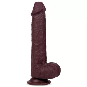 - Realisztikus Dildó – Slidy 17 cm barna élmény