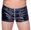 Boxer rövidnadrág VINYL ZIP fekete-L