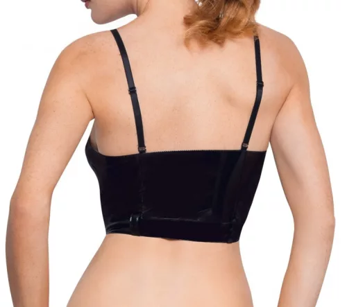 VINYL ZIP Top Black-XS