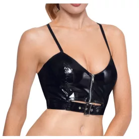 VINYL ZIP Top Black-XL