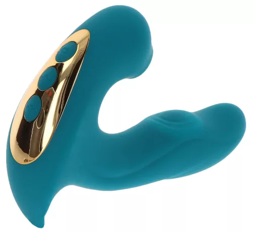 Csikló és G-pont stimulátor Örök 15 cm türkiz