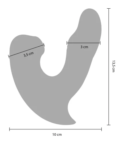 Csikló és G-pont stimulátor Örök 15 cm türkiz