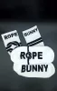 BUNNY ROPE – stílusos fehér zoknik fiatalos lendülettel-39-42