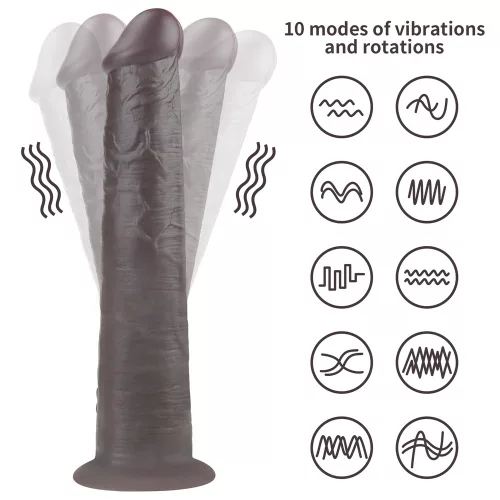 10'' Dual Layered Silicone Rotator Brown