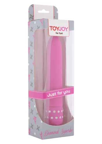 Vibro Diamond Superbe 15cm Rózsaszín