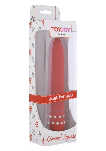 Vibro Diamond Superbe 15cm Piros