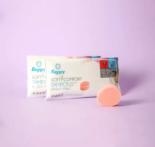 Beppy  Tampon WET - Lubricated sponge tampon - 4 pieces