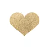 BIJOUX - Indiscrets Flash Golden Heart – érzéki mellbimbó takarók