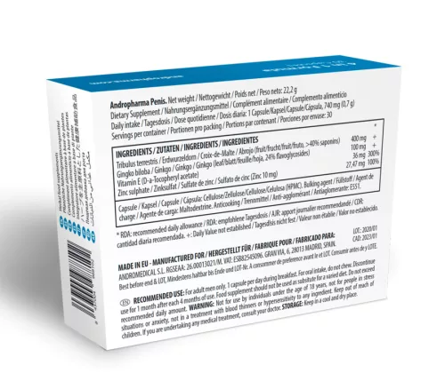 ANDROPHARMA PÉNISZ – PÉNISZNAGYOBBÍTÓ KIEGÉSZÍTŐ