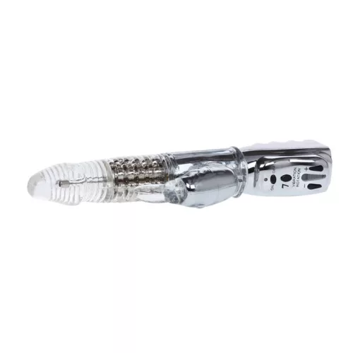BAILE Amour Missile - átlátszó forgó vibrátor 26,5 cm