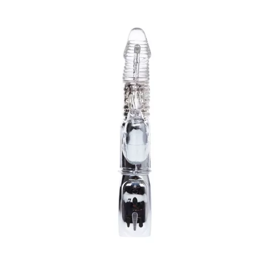 BAILE Amour Missile - átlátszó forgó vibrátor 26,5 cm