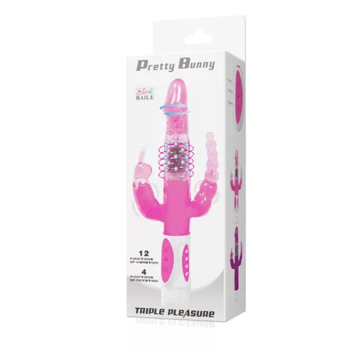 BAILE - PRETTY BUNNY TRIPLA VIBRÁTOROS ROTÁTOR