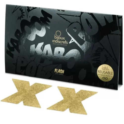BIJOUX - INDISCRETS FLASH CROSS GOLD MELLBIMBÓFEDŐK