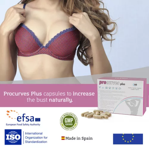 500 KOZMETIKA - PROCURVES PLUS TERMÉSZETES MELLNÖVELŐ KAPSZULÁK