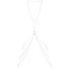 Bijoux - elegáns testlánc ezüst színben