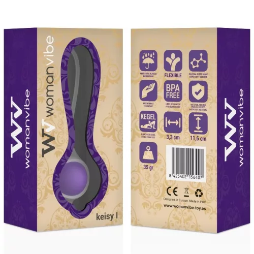 WOMANVIBE Keisy – szilikon geisha labda vibrátor