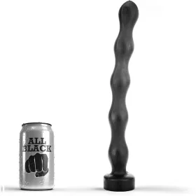 ALL BLACK - 32 cm anal golyós dugó prémium élményhez