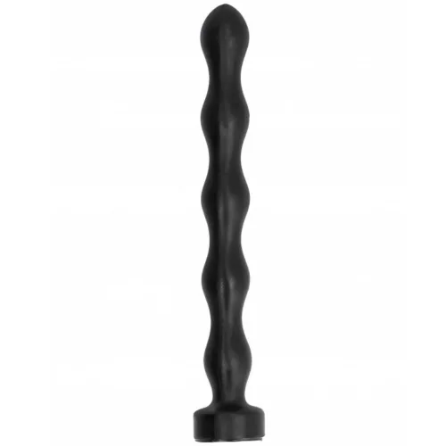 ALL BLACK - 32 cm anal golyós dugó prémium élményhez