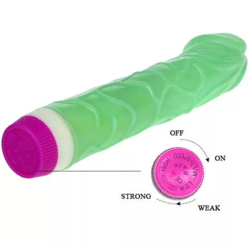 BAILE - WAVES OF PLEASURE VIBRÁTOR 23 CM ZÖLD