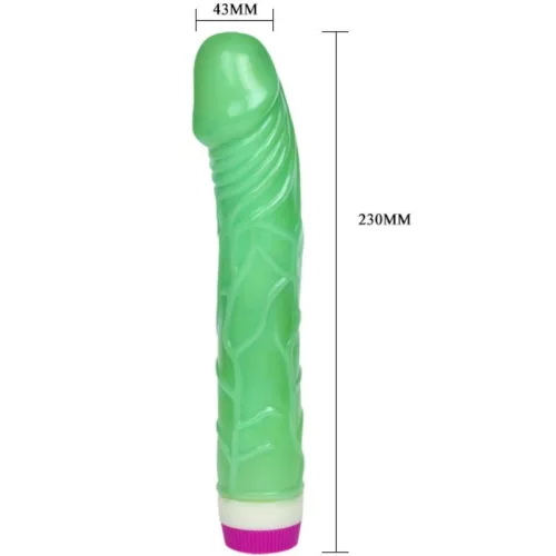 BAILE - WAVES OF PLEASURE VIBRÁTOR 23 CM ZÖLD