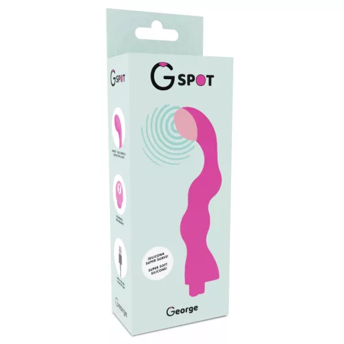 G-SPOT - GEORGE G-SPOT VIBRÁTOR RÁGÓGUMI RÓZSASZÍN
