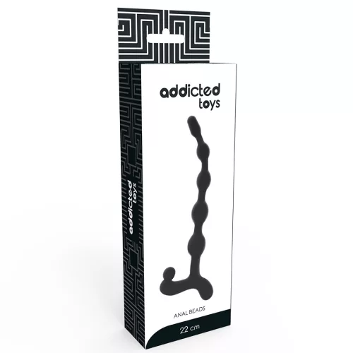 ADDICTED TOYS – 22 cm fekete anál golyók