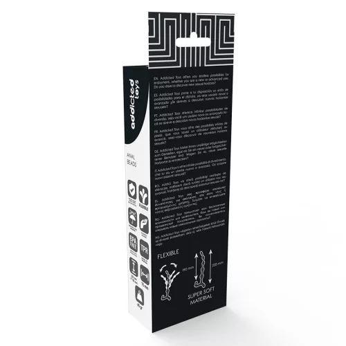 ADDICTED TOYS – 22 cm fekete anál golyók