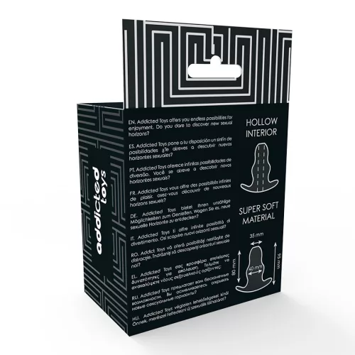 ADDICTED JÁTÉKOK - KÖZEPES ANÁLIS TÁGÍTÓ 9,5 CM - ÁTLÁTSZÓ
