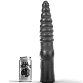ALL BLACK – 33 cm hosszú prémium anál vibrátor