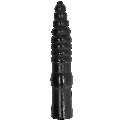 ALL BLACK – 33 cm hosszú prémium anál vibrátor