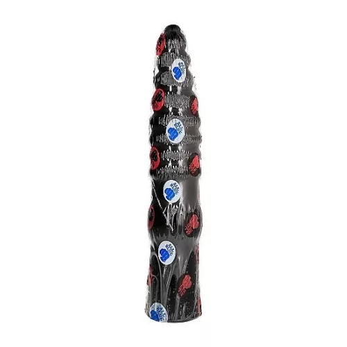 ALL BLACK – 33 cm hosszú prémium anál vibrátor