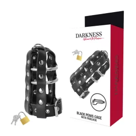   DARKNESS – bőrből készült zárható cövek intim védelemhez
