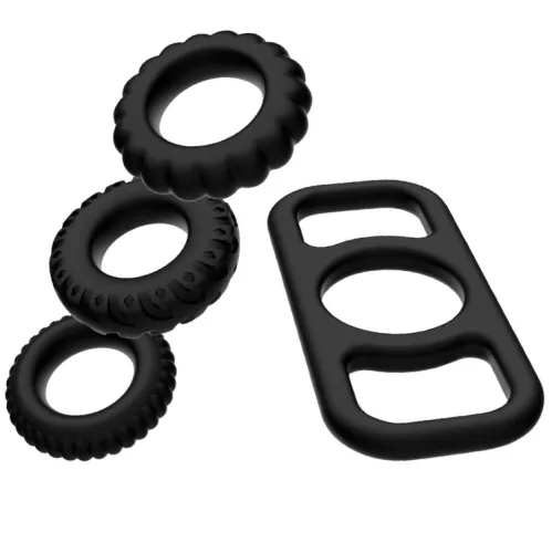 ADDICTED TOYS - COCK RING SET 4 DARAB