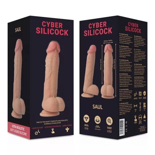 CYBER SILICOCK – ultra reális folyékony szilikon 21 cm-es dildó