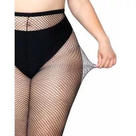 LEG AVENUE - HALHÁLÓS HARISNYA PLUSZ SIZE