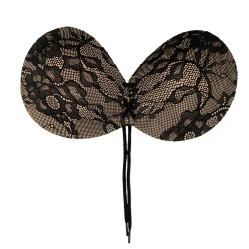 BYE-BRA – ragasztós, hímzett D kosaras melltartó