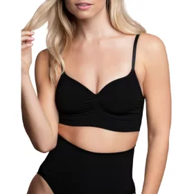   BYE-BRA - KÖZEPES KONTROLLÚ MELLTARTÓ, ZÖNÖS FEKETE MÉRET L