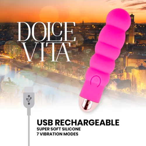 DOLCE VITA – újratölthető vibrátor 7 sebességgel, rózsaszín