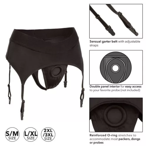 CALEXOTICS - HATÁRTALAN TANGA HARISNYAKÖTŐVEL S/M